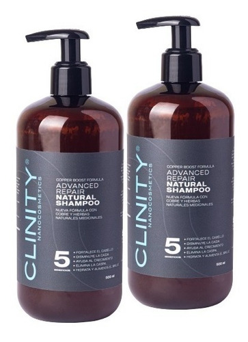 Pack Shampoo Caída Del Cabello Clinity, Caspa, Pelo Graso.