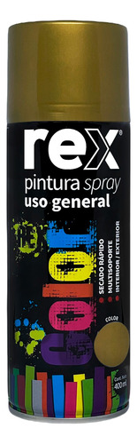 Pintura En Spray Uso General Secado Rápido Rex 400ml Colores