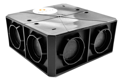 Cajas De Registro Poliflex Kp-caneg12-100 1/2 PuLG 10pzs Color Negro