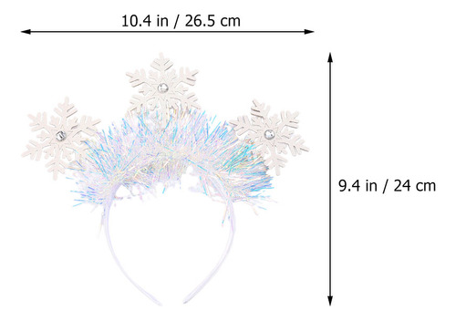 Diadema Fina Con Forma De Copos De Nieve Con Forma De Copo D