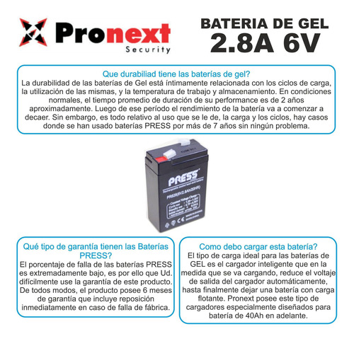 6v 2.8ah Luces De Emergencias Juguetes Linternas Y Mas