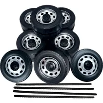 Comprar Pneus Roda Miniatura Carreta 3eixo+1eixo E Roda Simples 1:14