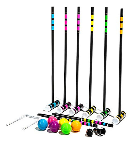 Set De Croquet Franklin Sports Bluetooth Con 6 Mazos Y Pelot