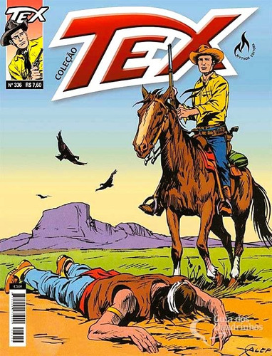 Tex: O Comboio Dos Apaches, De Gian Luigi Bonelli. Série Tex Coleção, Vol. 336. Editora Mythos, Capa Mole, Edição 336 Em Português, 2013