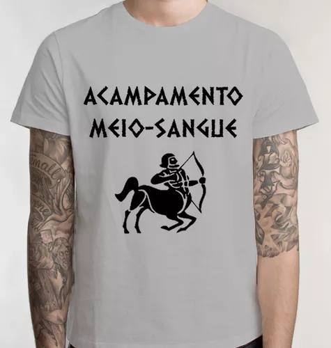 Camiseta Masculina Acampamento Meio Sangue Percy Jackson Camp Half Blood  4550 (P)