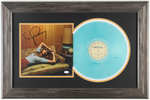Vinyl Autografiado Taylor Swift Midnights Moonstone C/marco