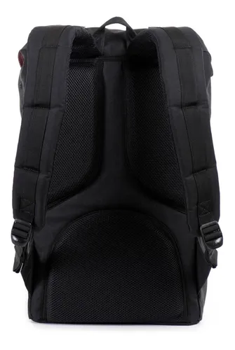 Mochila Herschel Little America Black/black Negra Color Negro Diseño de la  tela Liso