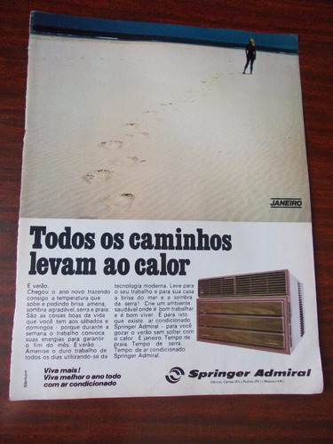 Propaganda Antiga - Springer Admiral. Todos Os Caminhos Leva