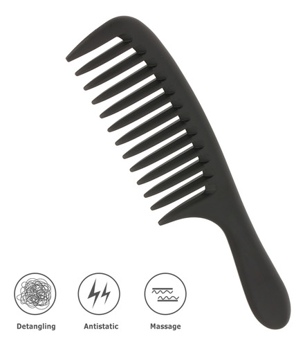Peine De Dientes Anchos Para Desenredar El Cabello, Peine An