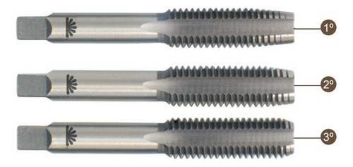 Htom Hss M14 x 2,00 mm, Din 352, juego manual macho de 3 piezas