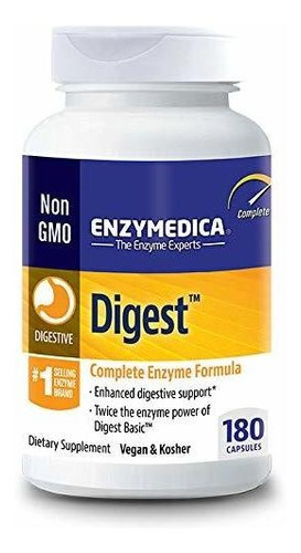 Enzymedica, Digest, Suplemento Dietético Para La Ayuda Diges