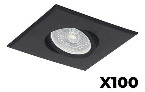 Packx100 Spot Embutir Pvc Dicro Led 7w Gu10 Frio/calido 