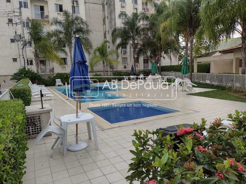 Imagem 1 de 15 de Taquara - Lindo Apartamento Em Condomínio Com Total Infraestrutura, Ampla Sala Em 2 Ambientes (varanda), 02 Dormitórios. - Abap20674
