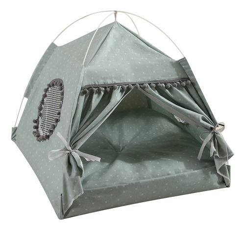 Casa Cama Gatos Mascotas Tipo Carpa Cómoda Acolchada 48x46cm