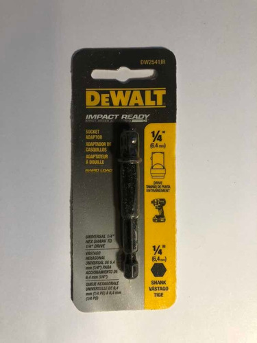 Dewalt - Adaptador Llave De Impacto De 1/4