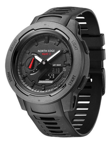 Reloj Deportivo Digital North Edge Mars3 For Hombre Carbon 1