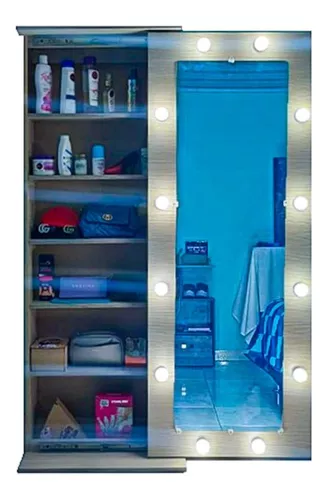 Espejo de tocador de cuerpo entero estilo Hollywood con luz LED Bu