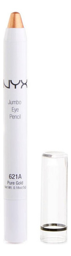 Lápiz de ojos Nyx Jumbo 621a de oro puro Olhos Lapis Sombra Eua