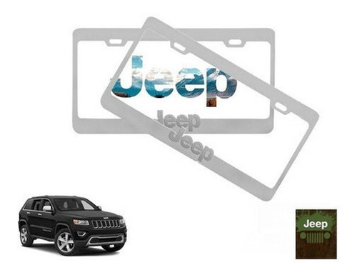 Par Porta Placas Jeep Grand Cherokee 3.6 2014 Original