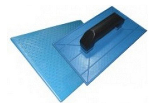 Desempenadeira Pvc Emave Azul Corrugada 18 X30cm - Kit C/6 P