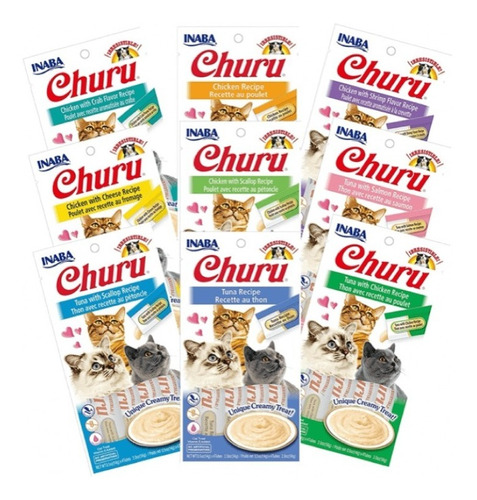 Snack Para Gatos (churus) Sabores Surtidos 