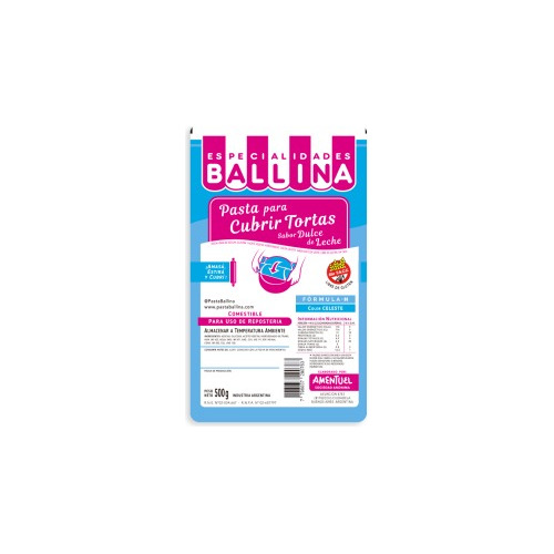 Pasta Ballina Formula H Colores 500grs