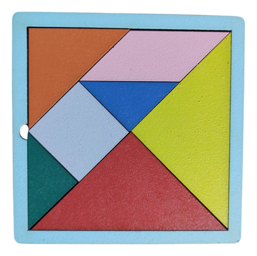 Tangram Puzzle Juego Matemáticas Didáctico Mdf Madera
