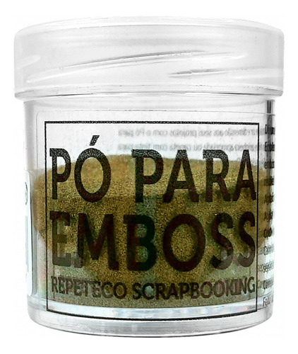 Repeteco - Pó Para Emboss Metálico - Cor Dourado - 14gr 