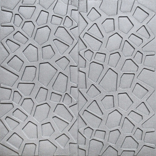 Panel Decorativo Con Relieve 3d, Mod: Contempo Plata