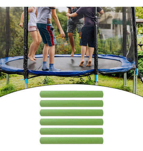 6 Fundas De Espuma Para Poste De Trampolín, Fundas De Verde