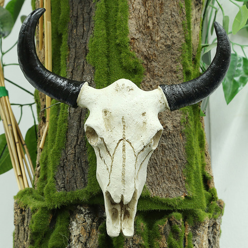 Adorno De Cabeza De Vaca Longhorn Para Colgar En La Pared Co