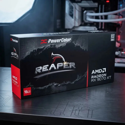 Placa De Video Powercolor Radeon Rx 9070 Xt Reaper, 16gb