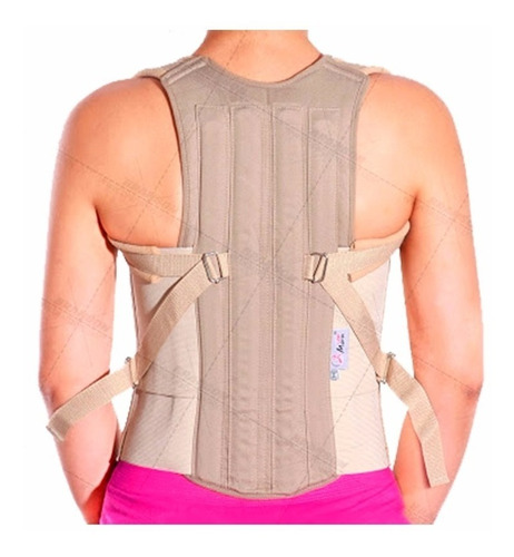 Corrector Postura Fajadorso Lumbar Sacro Ortopedica Unisex