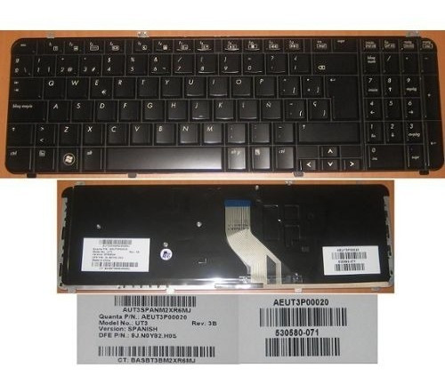 Teclado Notebook Hp Dv6-1000 Dv6t-1000 Dv6-1100 1200 1300