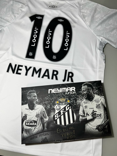 Camisa Santos Branca 24/25 Oficial - Neymar Jr - 10
