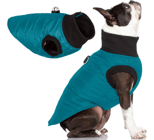 Gooby G21 Bomber - Chaqueta Para Perro - Turquesa, Pequeña -