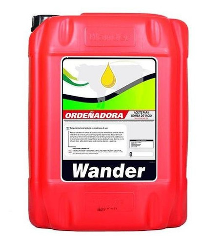 Aceite Lubricante Ordeñadoras  Wander Balde X 20 Lts