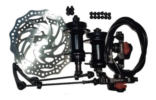 Imagen 2 de 2 de Kit Completo Frenos De Disco Mecánico Gw Mtb! Envio Gratis