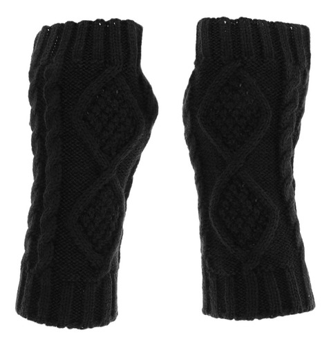 2 Pedazos Guantes Sin Dedos Accesorio Para Mujer