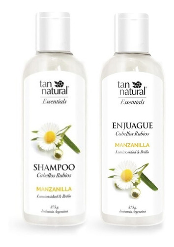 Shampoo + Acondicionador Rubios Manzanilla 375ml Tan Natural