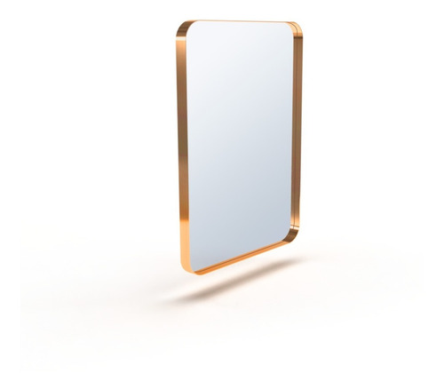 Espelho Retangular Com Moldura Laca Metal 80x60