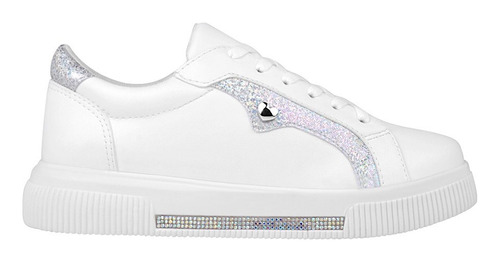 Tenis Casuales Dama Stylo 5220 Simipiel Blanco