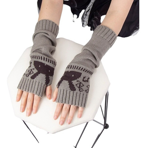 Guantes Tejidos Goticos Kawai Frio Termicos Mangas 