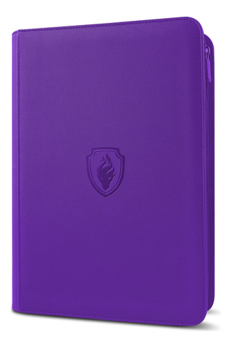 Fabmaker Carpeta Con Cremallera De 9 Bolsillos (morado)