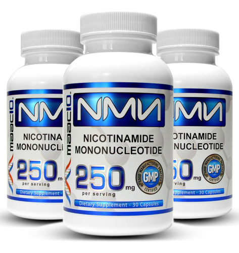 Suplemento Nmn  250mg Nad  3 Pack Maac10 