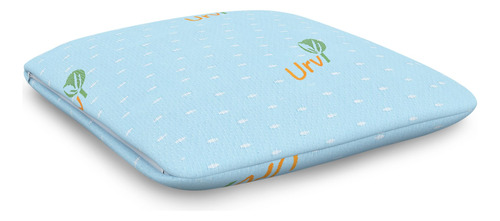 Urvi - Almohada Cuadrada De Espuma Viscoelastica  Cojin De