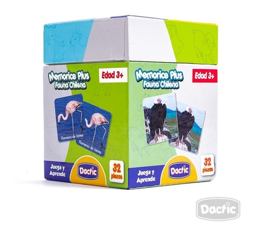 Memorice Plus Fauna Chilena 32 Piezas Dactic 