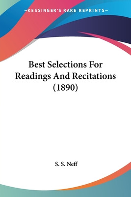 Libro Best Selections For Readings And Recitations (1890)...