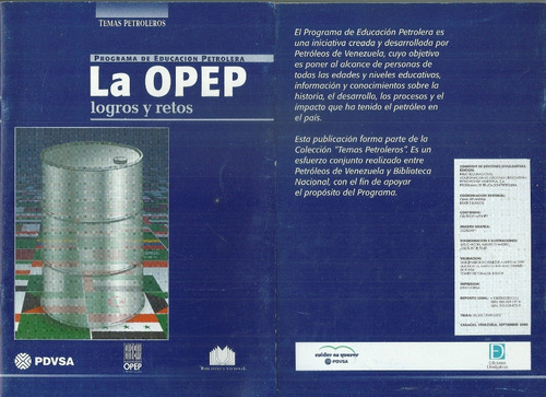 La Opep Logros Y Retos Pdvsa Temas Petroleros Petroleo