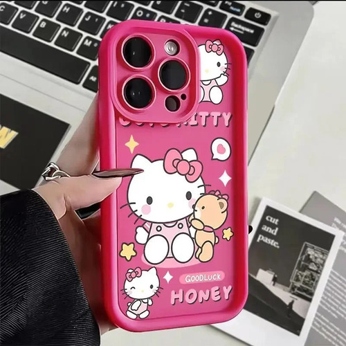 Bonita Funda De Teléfono Sanrio Hello Kitty Kuromi For Ipho